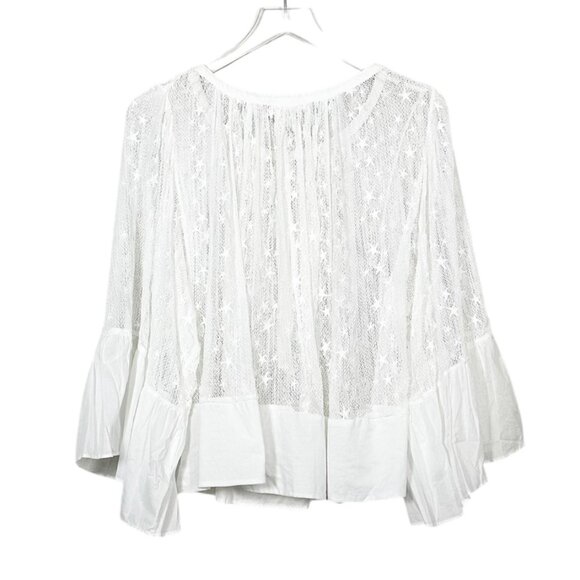 Anthropologie | Akemi + Kin Embroidered Star Print Crochet Top - Picture 10 of 10